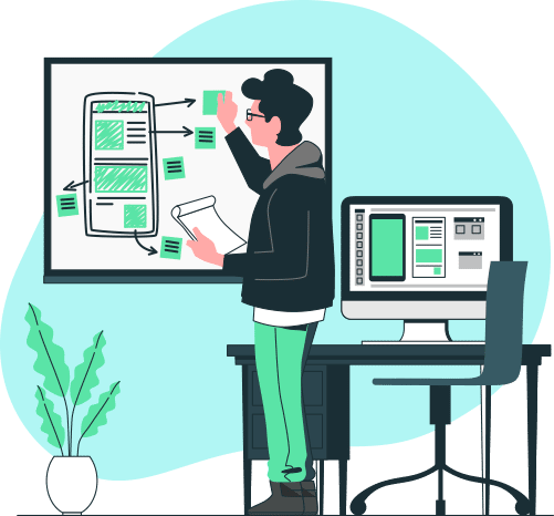 diseñdor moviendo widgets en su sitio web WIX