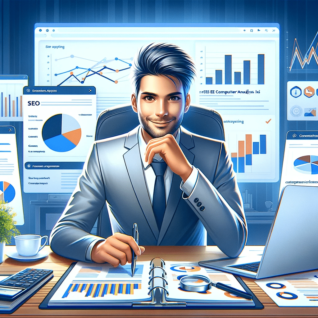 Profesional de marketing concluyendo análisis SEO | Posiciona.Digital