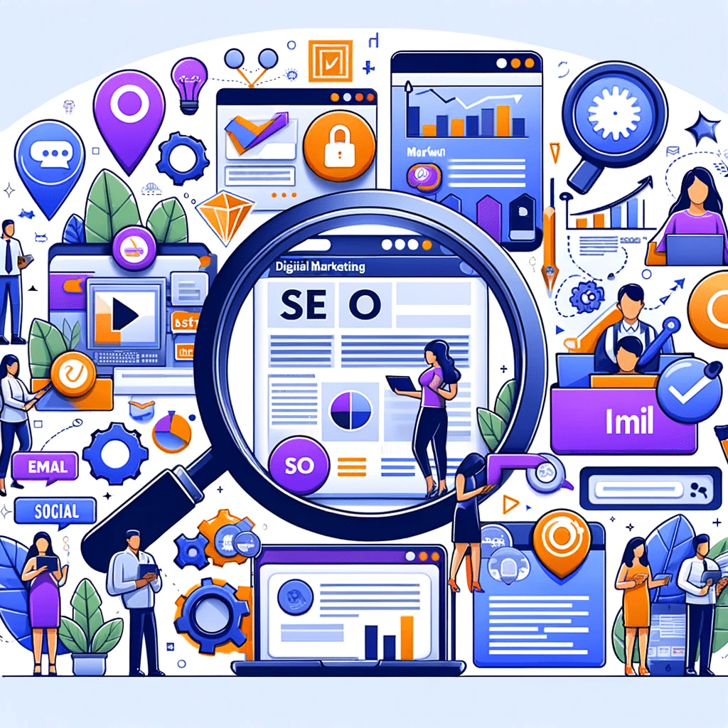 Ilustración de estrategias de marketing digital para nicho de mercado específicos | Posiciona.Digital
