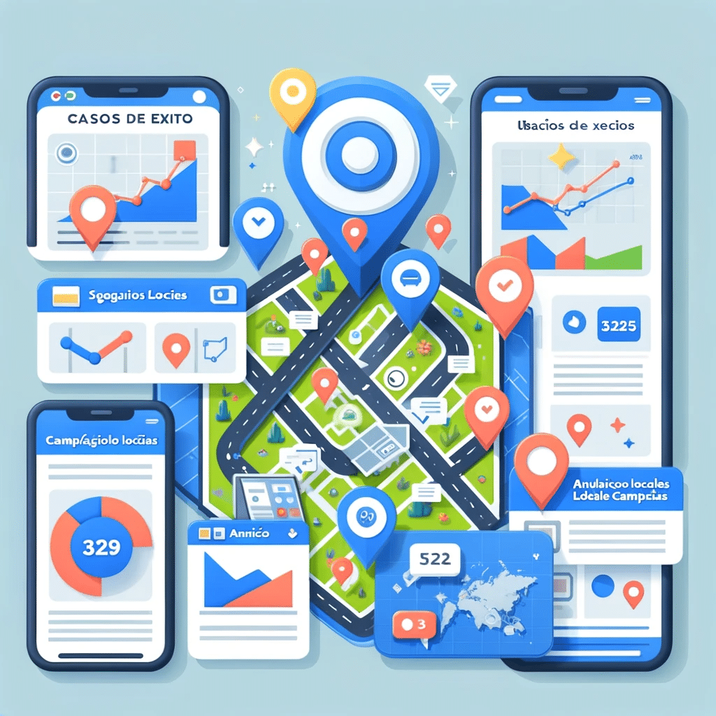 Mapa con campañas locales exitosas y segmentación geográfica en Ads. | Posiciona.Digital