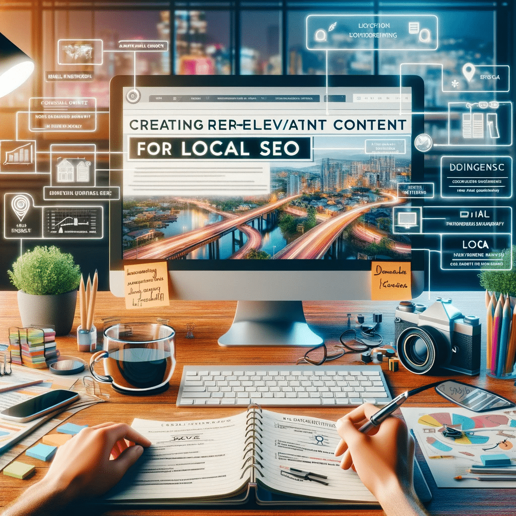 Creación de contenido local enfocado en SEO en ambiente de trabajo. | Posiciona.Digital