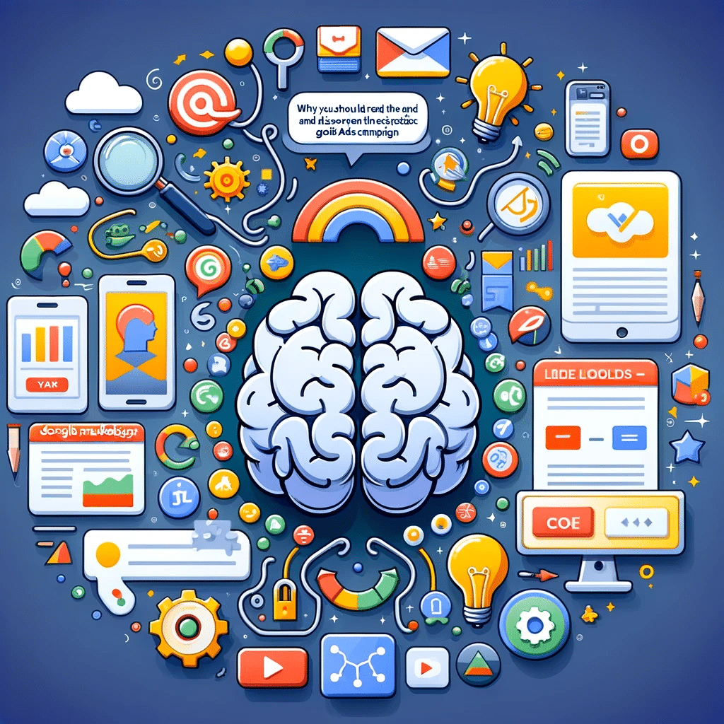 Explora la psicología de Google Ads en esta ilustración digital para marketing | Posiciona.Digital