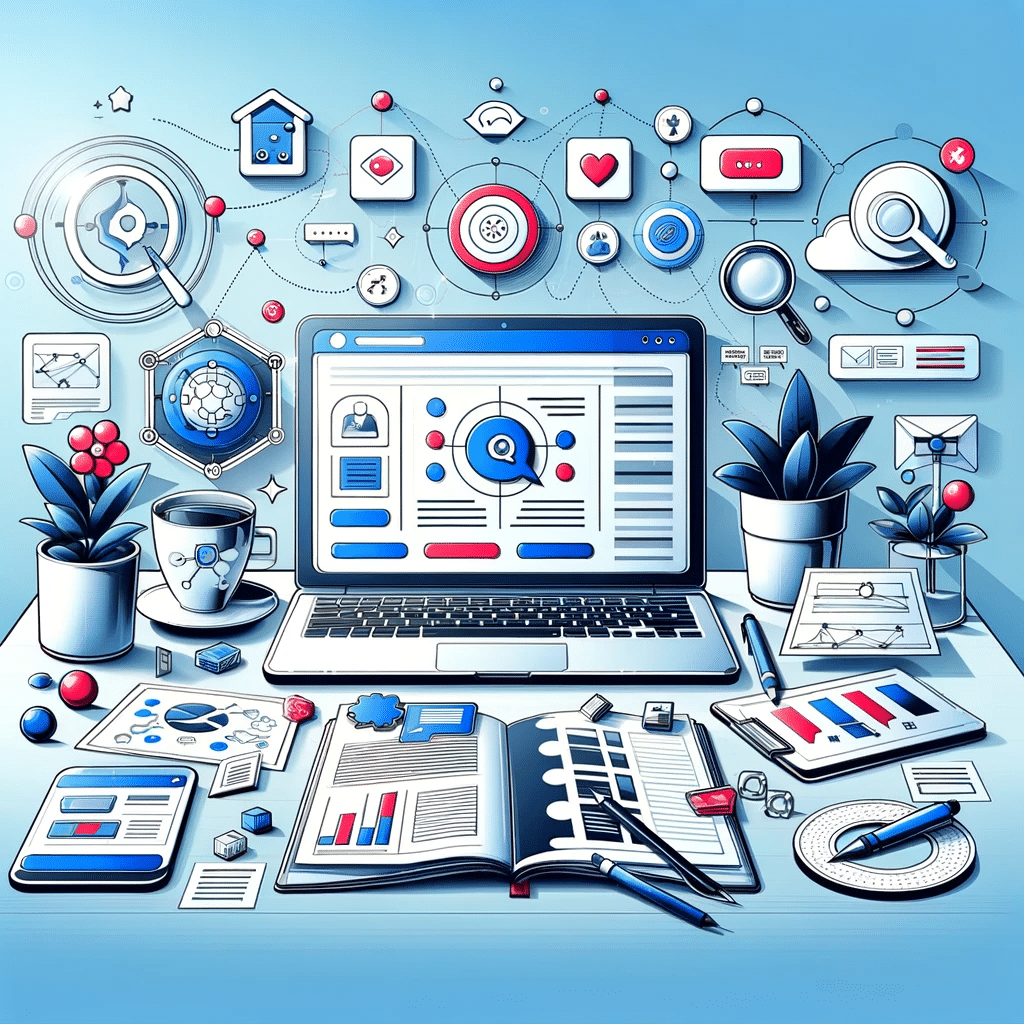 Ilustración sobre el diseño eficaz de landing pages para mejorar la experiencia de usuario en marketing digital | Posiciona.Digital