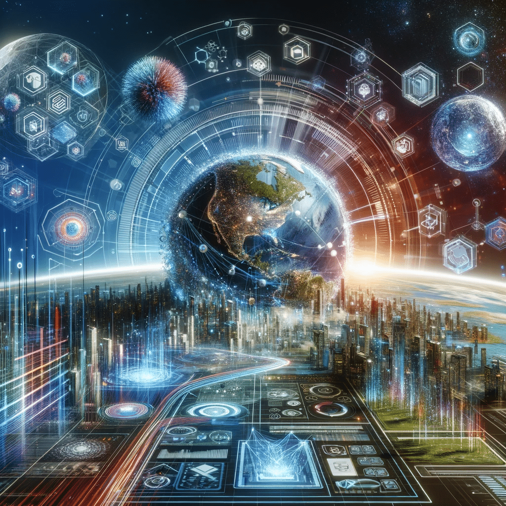 Imagen futurista representando la evolución del SEO | Posiciona.Digital