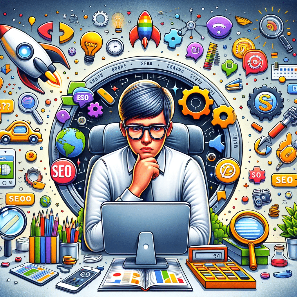 Imagen creativa sobre marketing digital y facetas SEO para principiantes | Posiciona.Digital