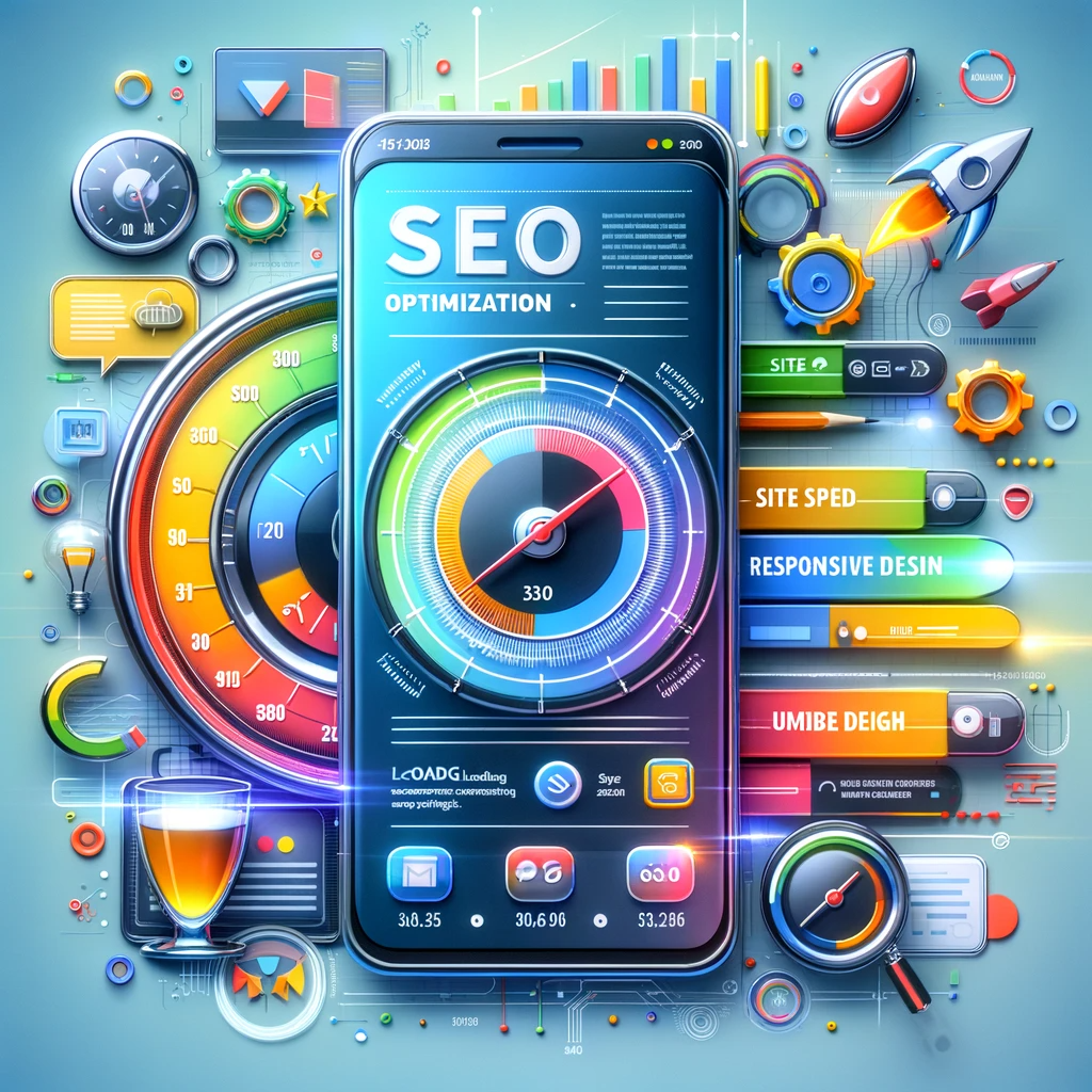 Imagen moderna destacando la optimización SEO para móviles | Posiciona.Digital