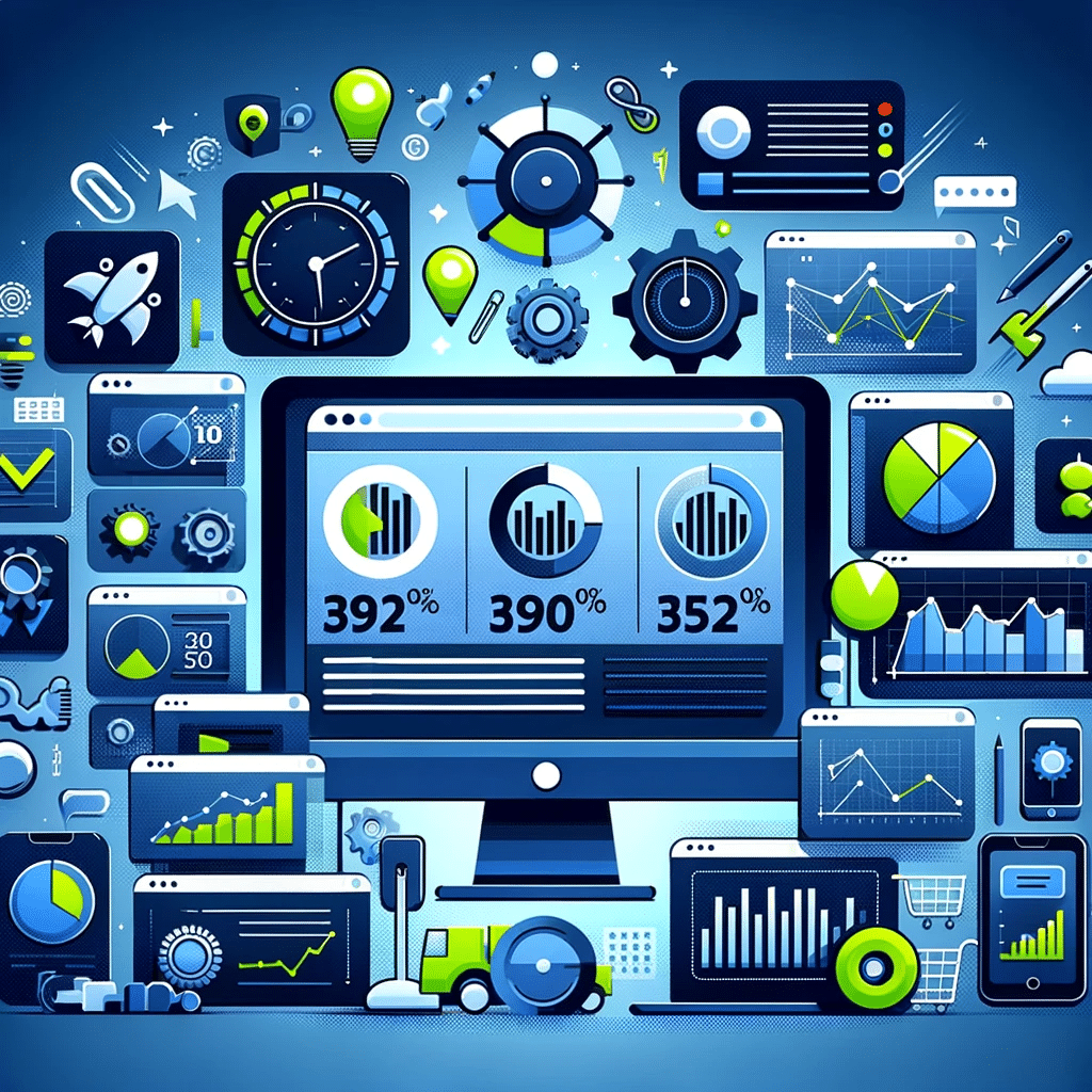 Pantalla con herramientas de análisis y optimización de velocidad de carga de sitios web y empresa. | Posiciona.Digital