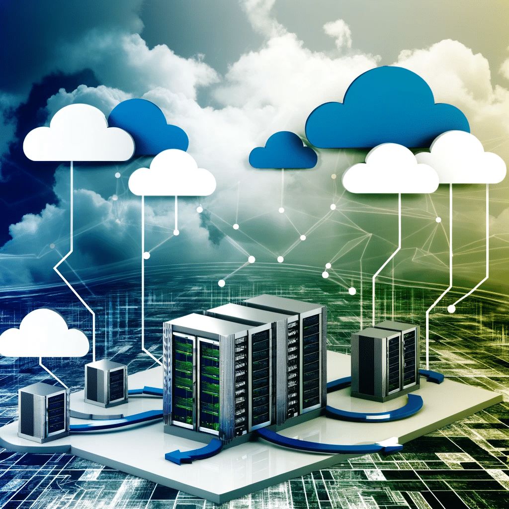Paisaje digital integrando hosting compartido, VPS, dedicado y nube | Posiciona.Digital