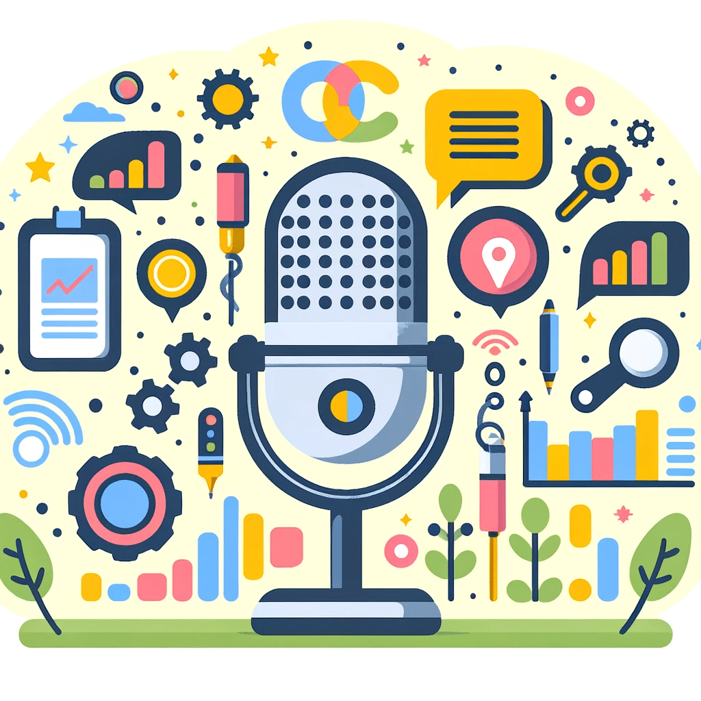 Micrófono con estrategias SEO. Google Assistant | Posiciona.Digital