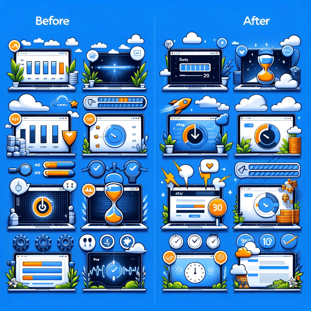 Escenarios antes y después de optimizar la latencia web | Posiciona.Digital
