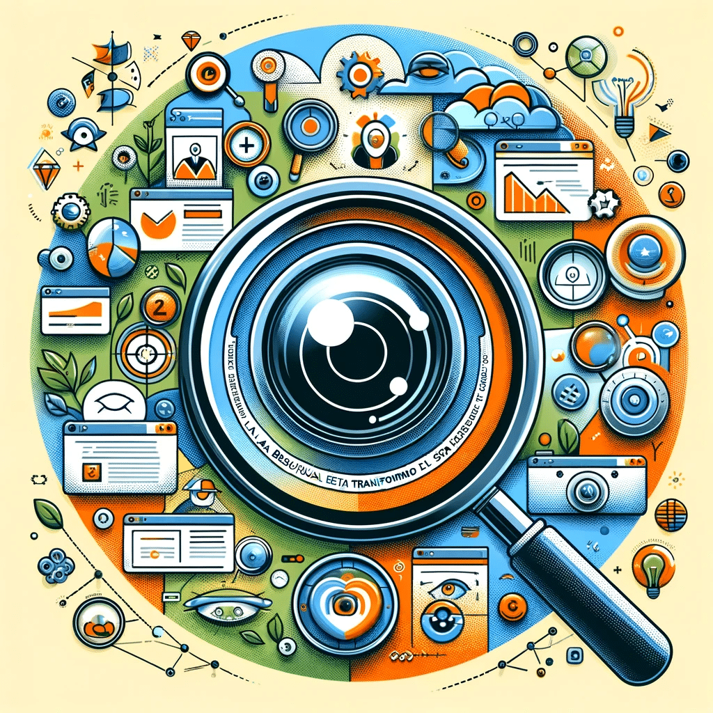 Lupa sobre búsqueda visual en SEO | Posiciona.Digital