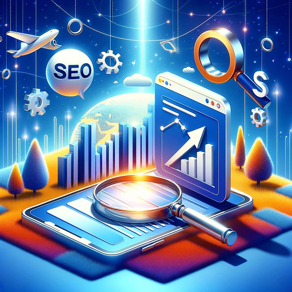 Paisaje digital mostrando conceptos básicos de SEO | Posiciona.Digital