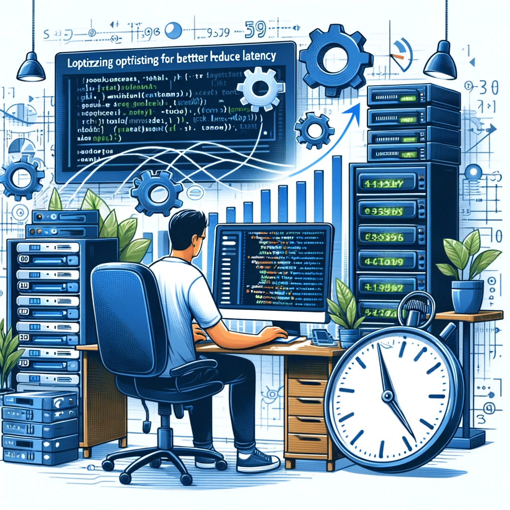 Desarrollador optimizando sitio para reducir latencia | Posiciona.Digital