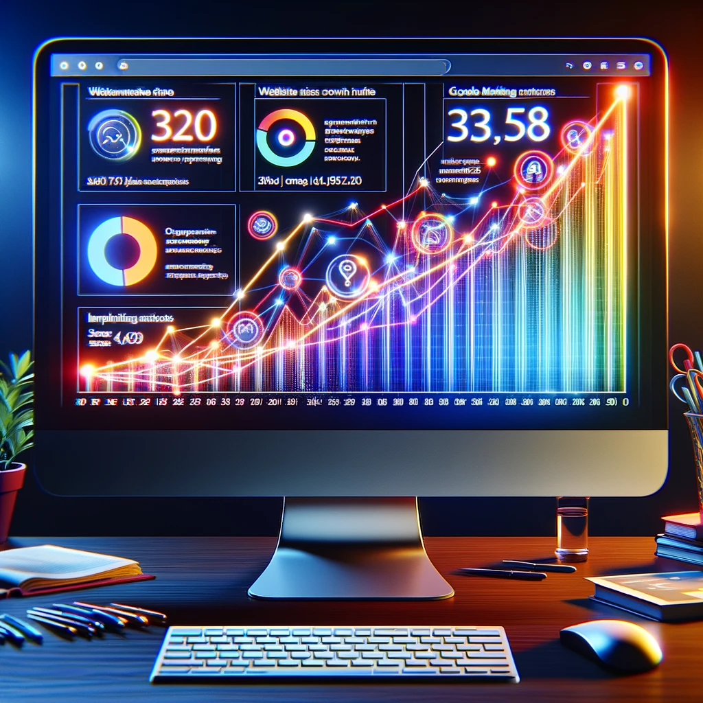 Gráfico muestra aumento de tráfico web tras optimizar con SEO y Google Ads | Posiciona.Digital