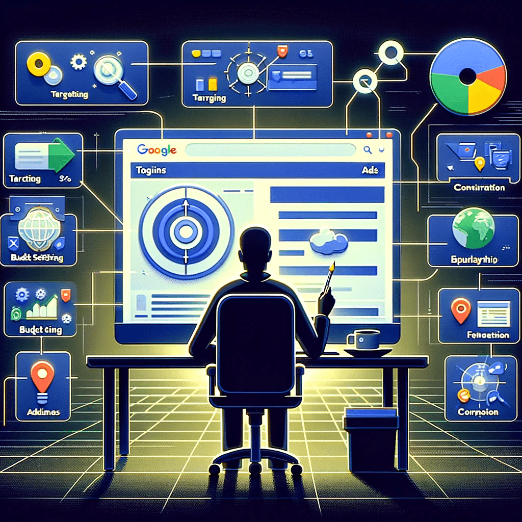Configuración de campaña en Google Ads, con enfoque en planificación y presupuesto. | Posiciona.Digital