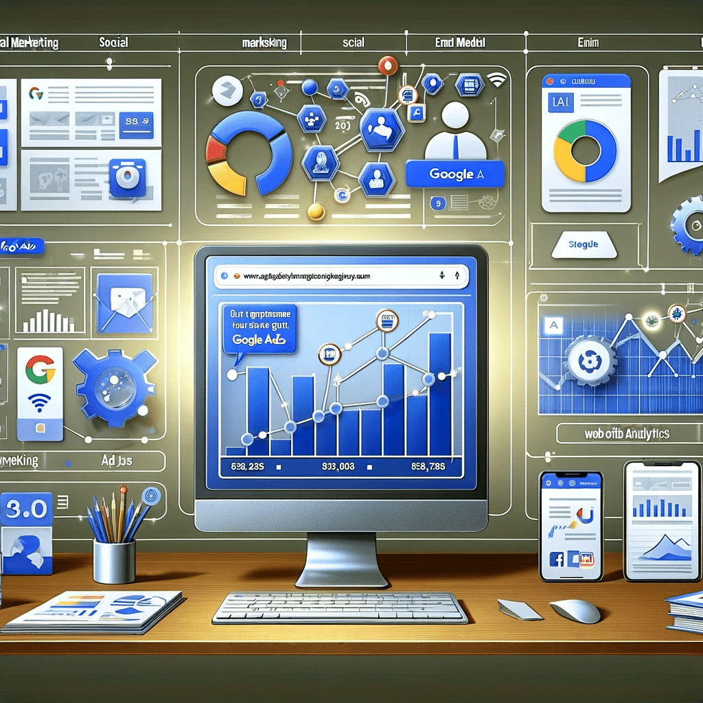 Dashboard de marketing digital con Google Ads y estrategia omnicanal | Posiciona.Digital