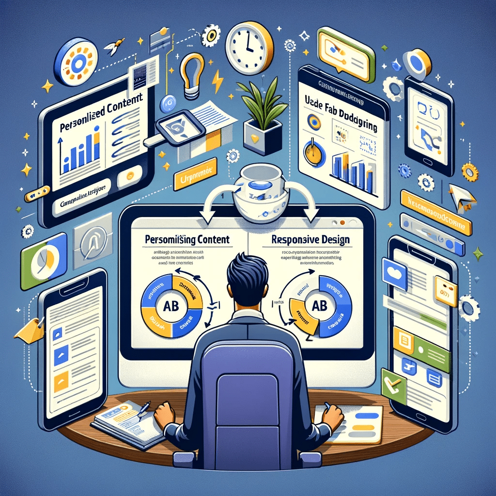 Estrategias de UX en Google Ads: A/B testing, diseño adaptable y feedback. Grupos de búsqueda en página web | Posiciona.Digital