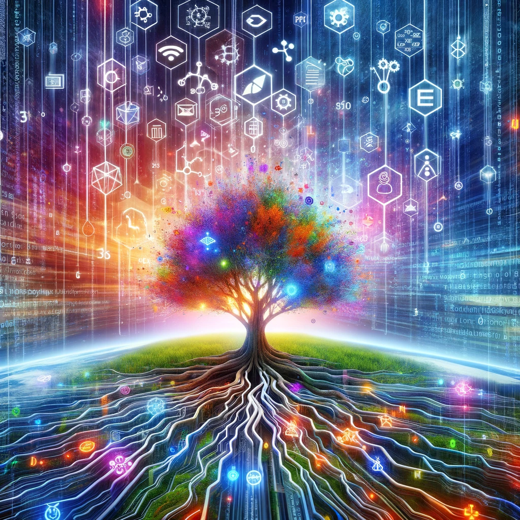 Árbol digital simbolizando futuro del SEO | Posiciona.Digital