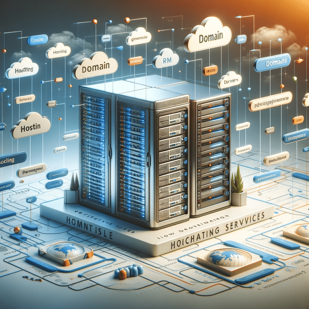 Conceptos básicos de hosting y dominios cómo gestionarlos juntos para simplificar tu presencia en línea visualizados | Posiciona.Digital