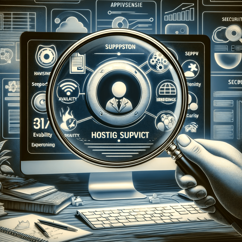 Lupa enfocando características de técnico. Migración y alojamiento web| Posiciona.Digital
