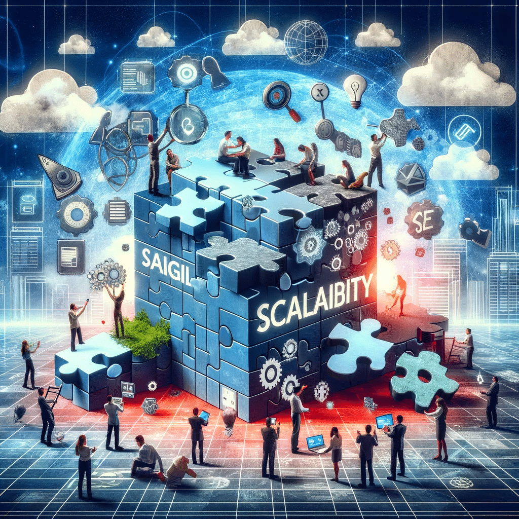 Equipo colaborando en estrategias de escalabilidad. Alojamiento web y hosting compartido web compartido | Posiciona.Digital
