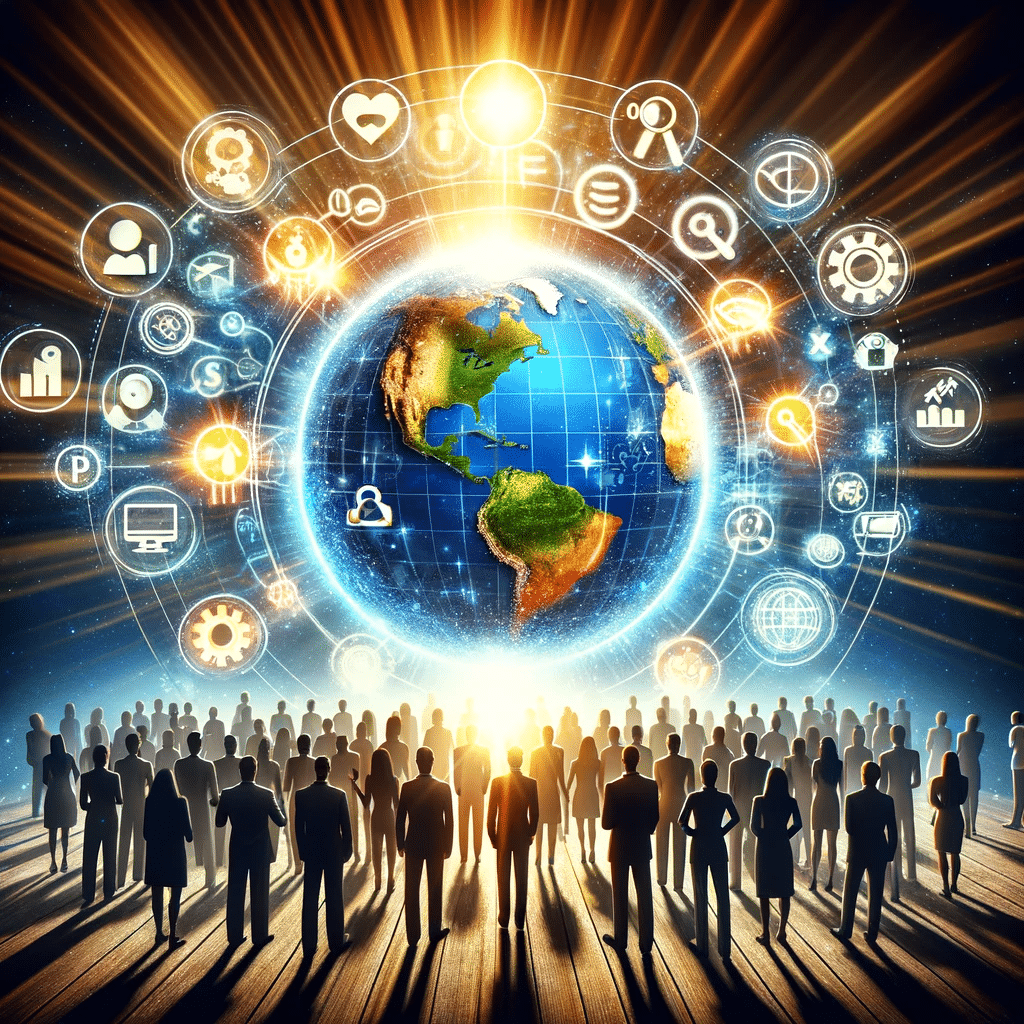 Globo simboliza impacto global de UX en SEO. Llamdas a la acción navegación compra mundo información dispositivos página cliente experiencia de usuario positiva | Posiciona.Digital