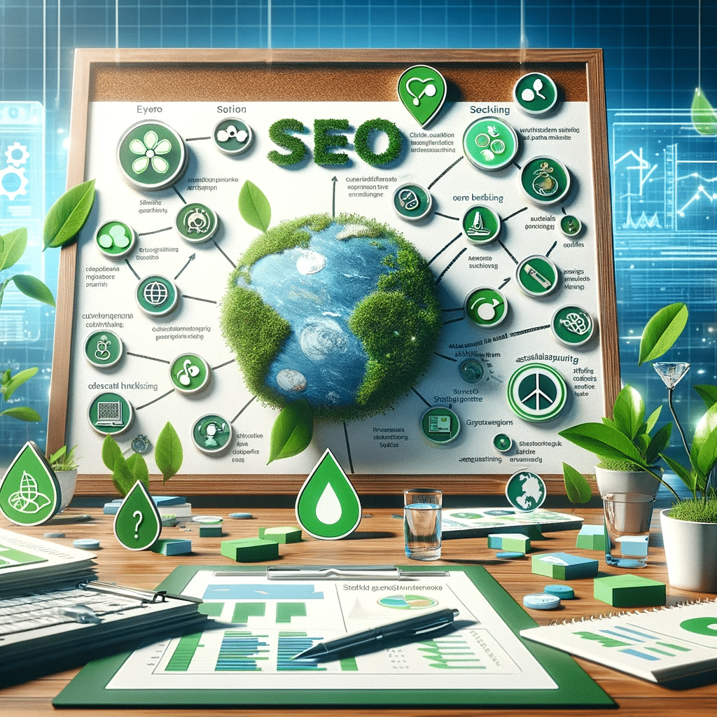 Tablero de estrategias SEO para marcas eco-conscientes. Estrategias de marketing verde para el consumidor | Posiciona.Digital