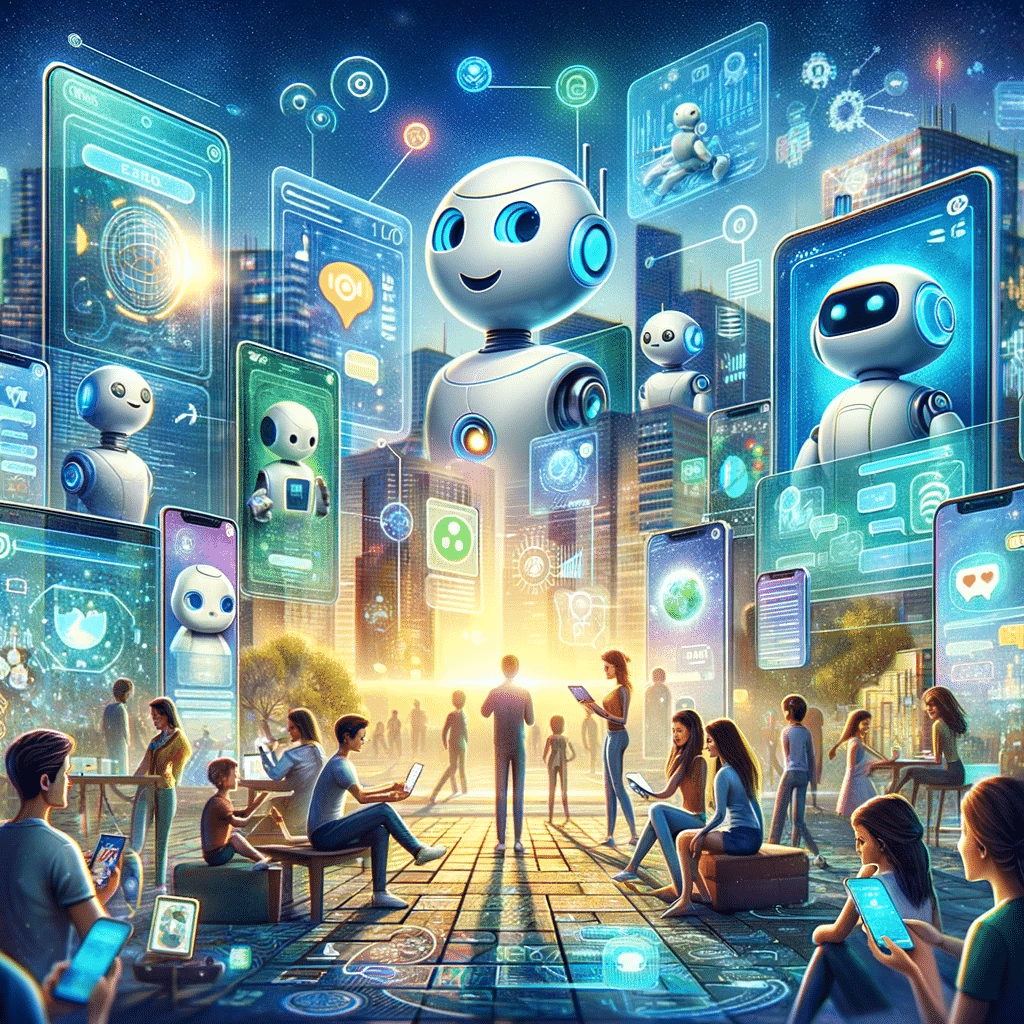 Visión futurista de chatbots en la vida digital. Voz y texto en soporte al utilizar chatbots | Posiciona.Digital