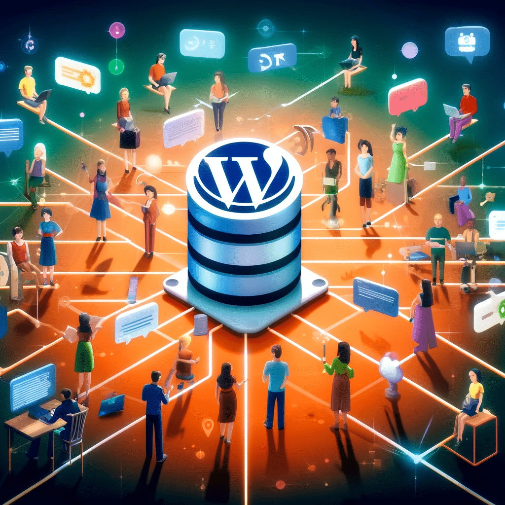 Bloggers colaborando en guest posting para WordPress. Enlaces link building página optimización herramienta link building páginas dominios contenidos datos plataforma landing page | Posiciona.Digital