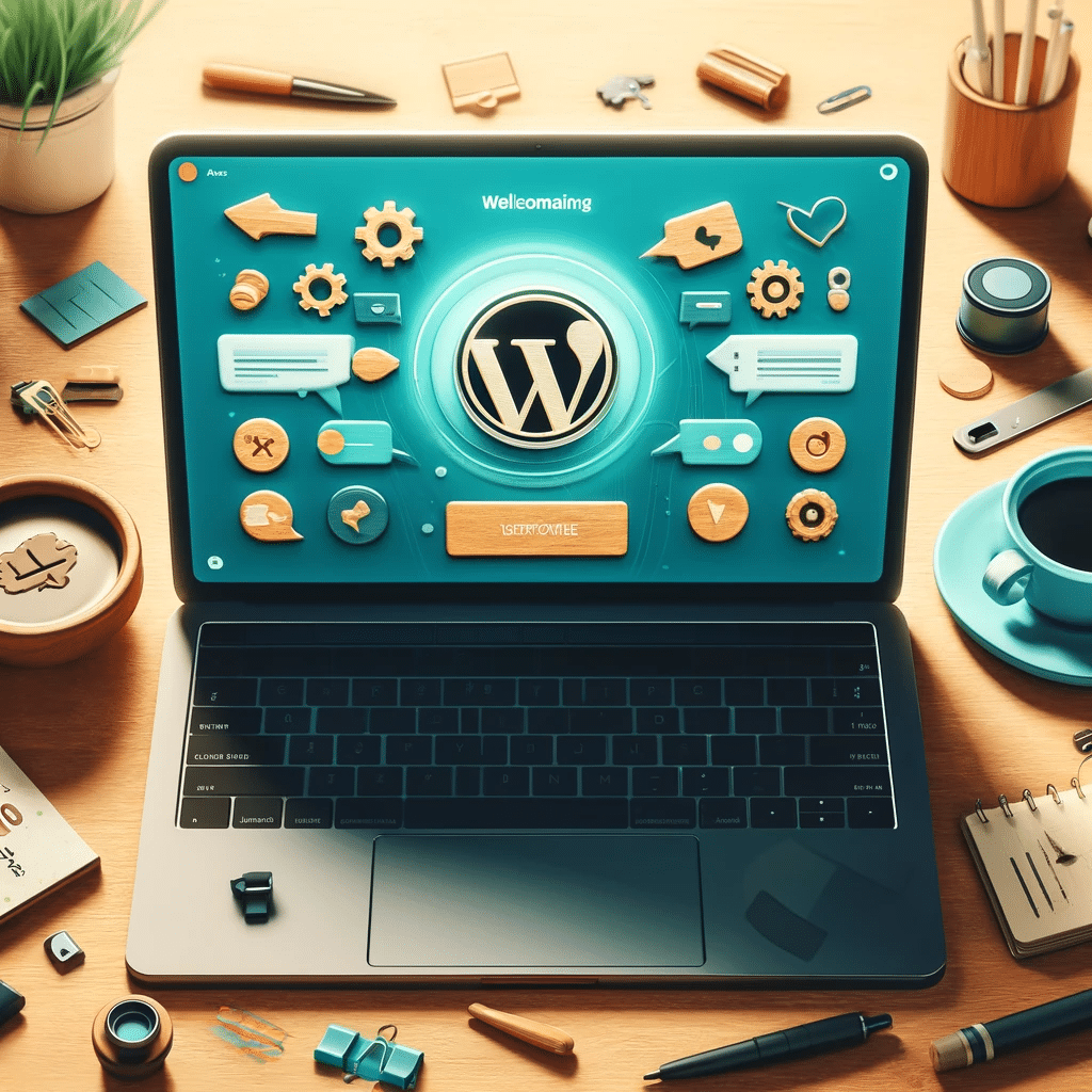 Laptop abierto mostrando WordPress para personalización | Posiciona.Digital