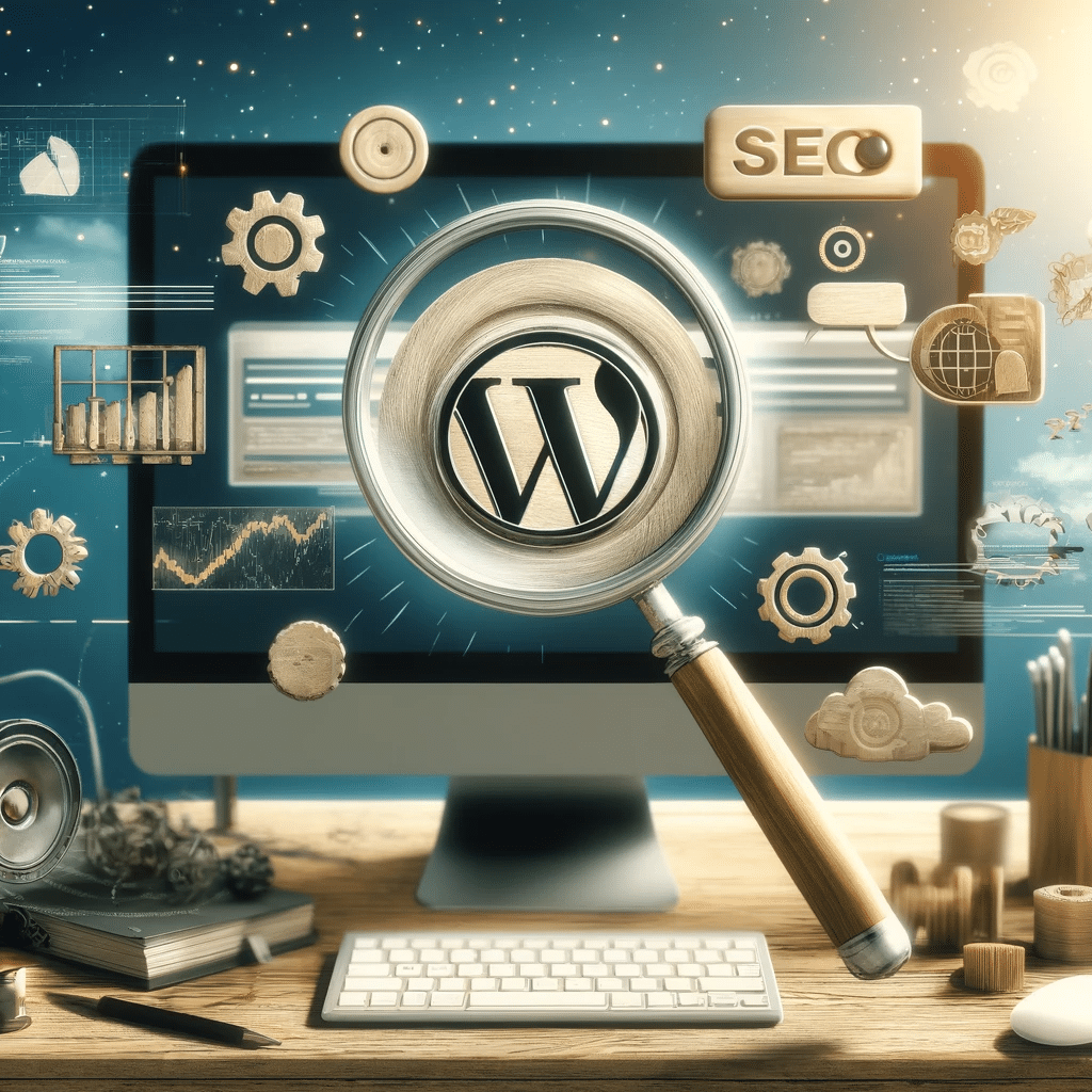 Optimización de WordPress y SEO representados en imagen | Posiciona.Digital